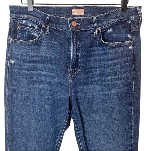 MOTHER Women’s Sz 32 The Rascal Skimp Yee Haw Straight Jean - Picture 3 of 10